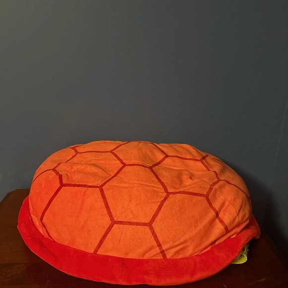 21” Orange Turtle Shell Backpack plush - Picture 2 of 5